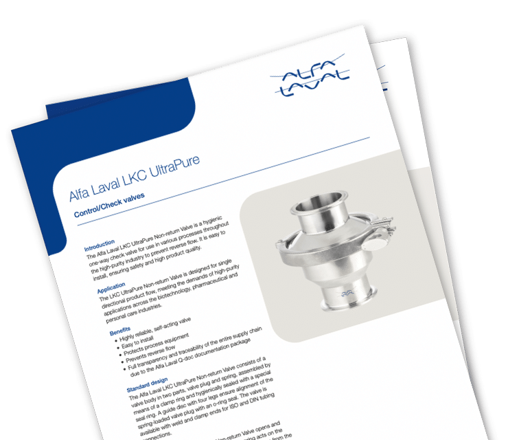 Alfa Laval LKC UltraPure Product Leaflet