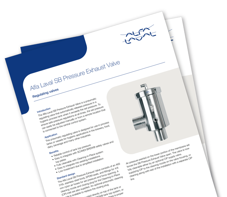 SB Pressure Exhaust Valve SS