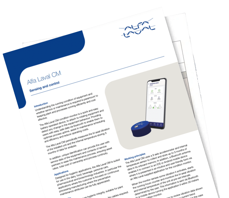 Alfa Laval CM Conditioning Monitor Product Leaflet