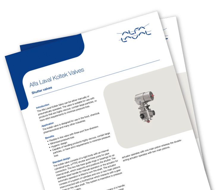 Alfa Laval Koltek Valve Product Leaflet