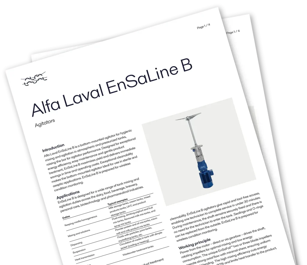 EnSaLine B Spec Sheet