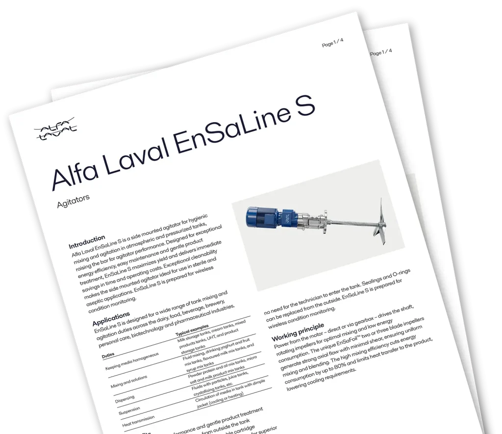 EnSaLine S Spec Sheet