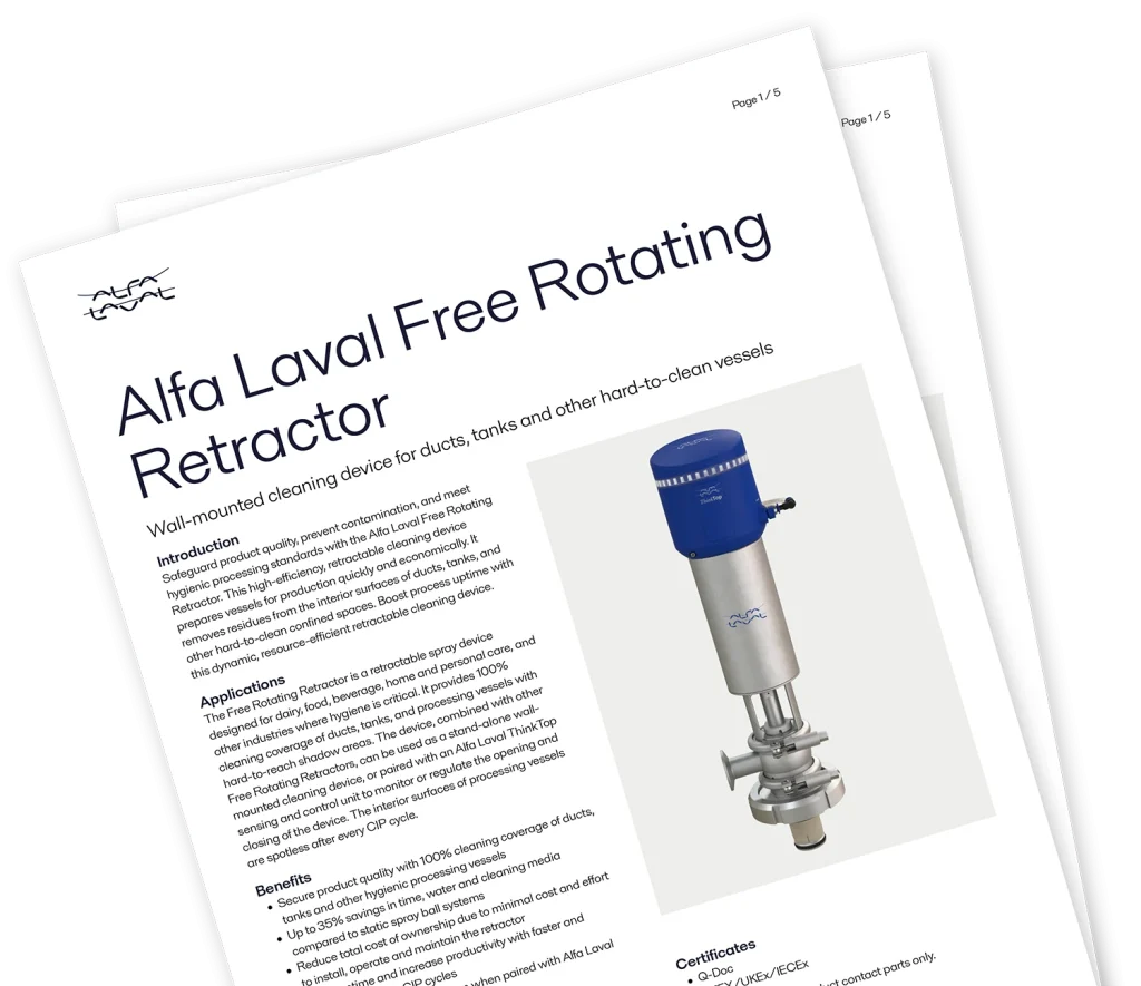 Alfa Laval Free Rotating Retractor 2